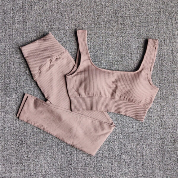 Women  Seamless Workout Yoga Suit