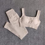 Women  Seamless Workout Yoga Suit