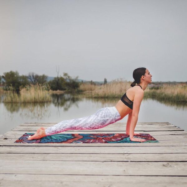 Portable Double Layer Printed Yoga Mat